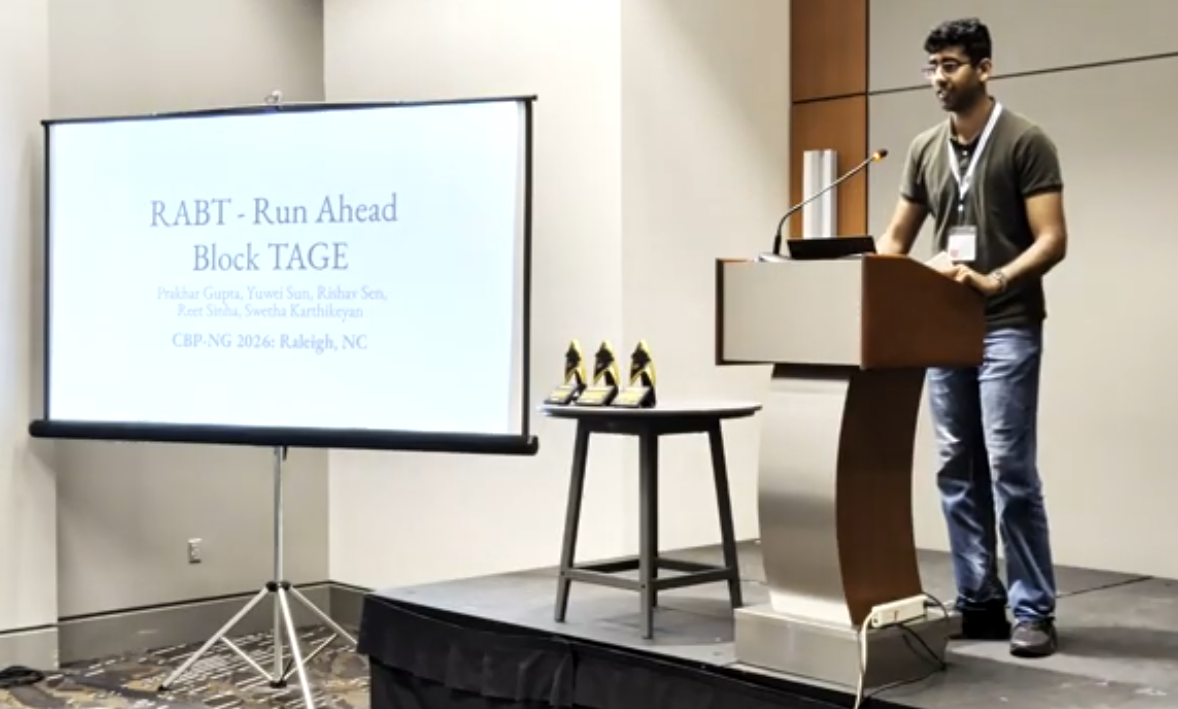 My presentation at the CBP-NG workshop at ISCA 2026 at Raleigh, NC